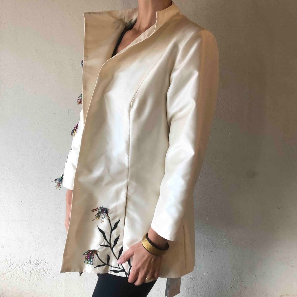 NWT Marisa Baratelli Silk Evening Jacket